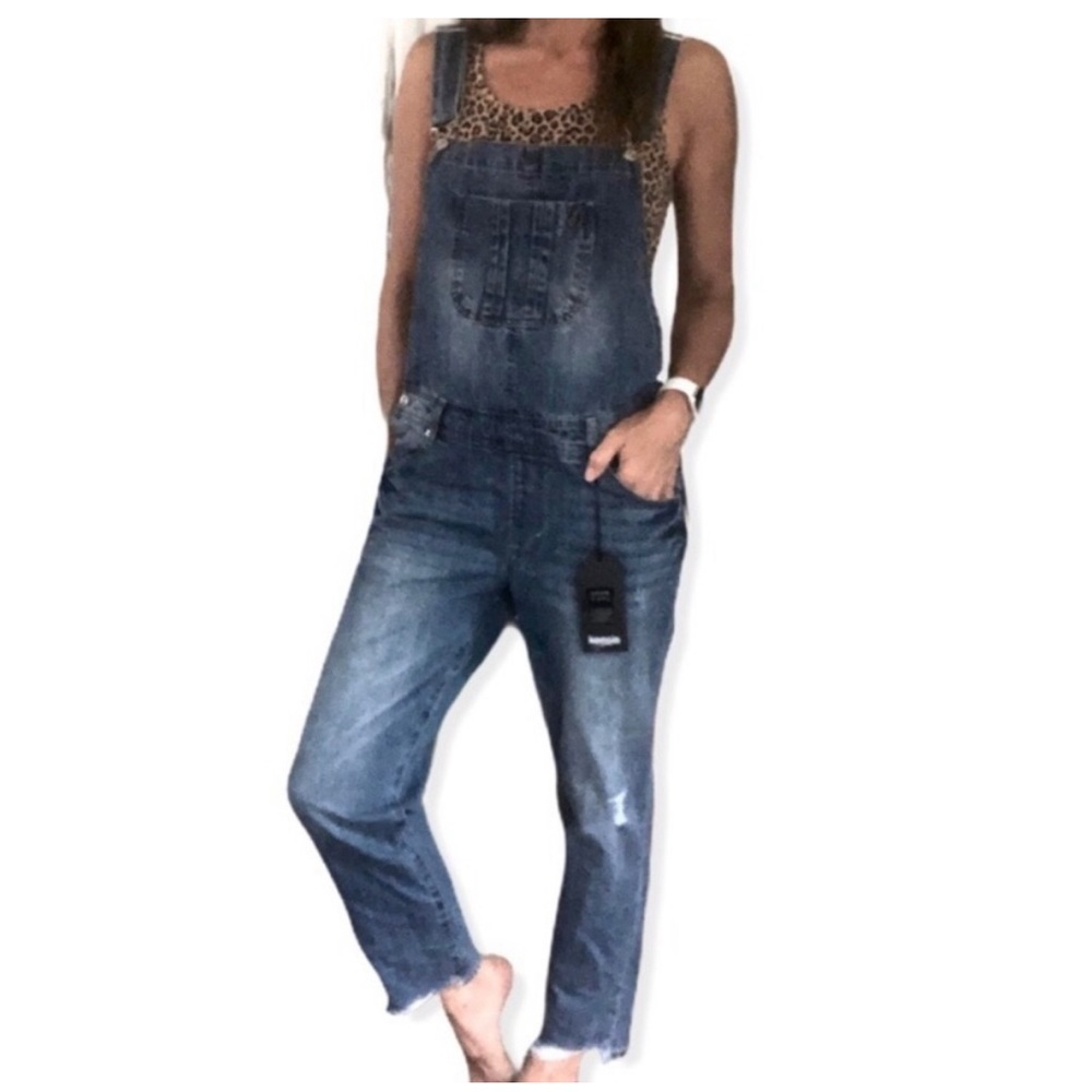 Kensie Blue Denim Women's Overalls